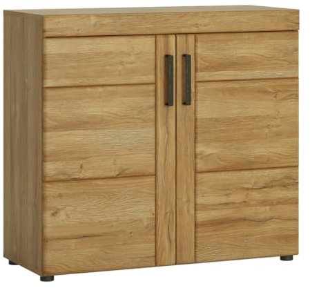 möbelando Kommode >Cortina< in Grandson Eiche Dekor - 92,8x86x40,9 (BxHxT)