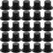 CLISPEED 100 Stück Mini Zylinder Hüte Schwarz 23x16mm für DIY Kunsthandwerk - Mini Mützen zum Basteln - Schneemann Dekoration Zylinder Mützen
