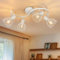 Kimjo Deckenstrahler 4 Flammig Schwenkbar - Deckenstrahler Weiss E14 - Deckenlampe Strahler Deckenleuchte Spot E14 Nein Leuchtmittel