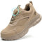 GUDECIUS Arbeitsschuhe Herren Damen Sicherheitsschuhe Leicht Stahlkappenschuhe Arbeitsschutzschuhe mit Stahlkappe Arbeit Versicherung Schuhe Unisex Atmungsaktiv rutschfest Khaki 39 EU