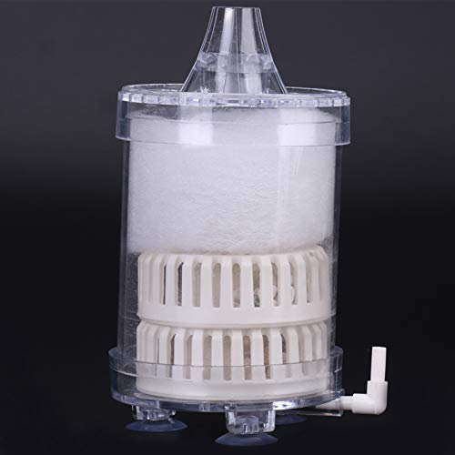 Akozon Acquario Aria Bio Spugna Acquario Filtro Ad Angolo Pompa per Ossigeno Grandi Accessori Professionali per l'uso (Grande)