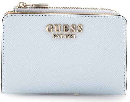 GUESS Laurel Zip Around Card Case Powder Blue