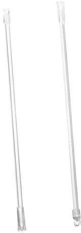 BATHVEVE 2 Stück Jalousienrotor Lamellen Vorhang-Zugstange Fensterrollos Stöcke fensterladen beschläge vorhang schiene vorhängeschloss Jalousienstock tauschen Gardinenstange für Vorhänge pp