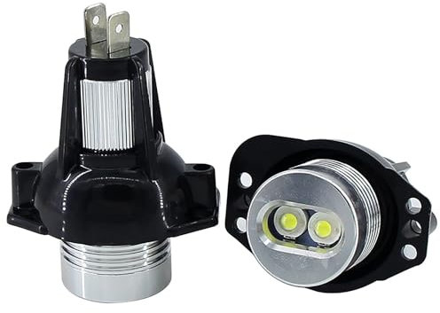 Angel Eyes, Ojos de Angel Bombillas Bombilla de luz de posición con halo de Ojo de ángel for Faros Delanteros, Compatible con BMW E90 E91 pre-Facelift 2006-2008(Yellow/Amber Light)