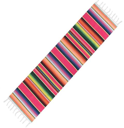 Mexikanische Tischdecke,Mexican Table Runner Mexikanische for Mexican Theme Party Decoration Baby Shower Wedding,Picknicktisch im Freien(35 x 215 cm)