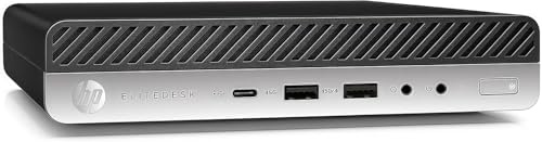 HP EliteDesk 800 G4 Mini Ordinateur de Bureau, Intel Core i5-8500, 8 Go de RAM, SSD de 256 Go, Wi-FI, Bluetooth, sans Clavier ni Souris, Windows 11 Pro (reconditionné)