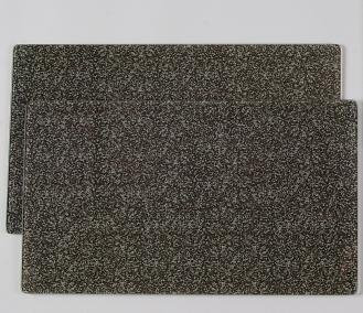 Kesper Multi-Glasschneideplatte 2er Pack Granit 6 rutschfeste Elastikfüße 52 x 30 x 0,9 cm