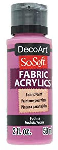 Deco Art SOSOFT PINTURA TEJIDO FUCSIA, 1 count (Pack of 1)