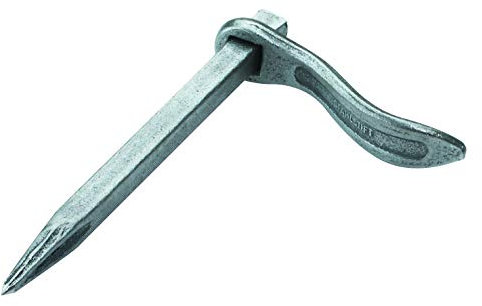 Jung Henkelmann Putzhaken (Länge 160 mm, rund, zum Befestigen von Putzbrettern, Bügel drehbar) 98416000