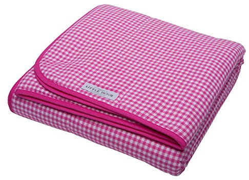 Little Dutch Decke Babydecke Fuchsia-weiß Vichy-Karo klein