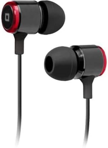 SBS Studio Mix 40 In-Ear-Metall-Ohrhörer mit 3,5-mm-Klinkenkabel, 1,2 m Kabel, Anrufannahme-/Beendigungstaste, universell für Smartphones, PCs und Stereoanlagen, 2 Ohrstöpsel im Lieferumfang