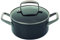 Arcos Serie Endura - Cacerola Antiadherente - Cuerpo de Aluminio Forjado 16 cm - Capacidad 1 litro - Mango de Acero Inoxidable - Color Negro (Libre de PFOA)