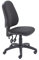 Office Hippo Office Chair without Arms,Computer Desk Chair with High Curved Back,Swivel Office Chair+Adjustable Backrest,Home Office Chair with Wheels,Max 115kg,2 Yr Wty By Office Hippo-Charcoal