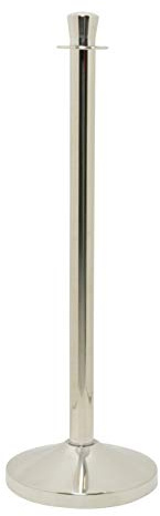 SECURIT - Absperrsystem Classic - Chrom - H. 95 cm | Plakathalter nachrüstbar - Für Bars, Restaurants, Nachtclubs, Geschäfte