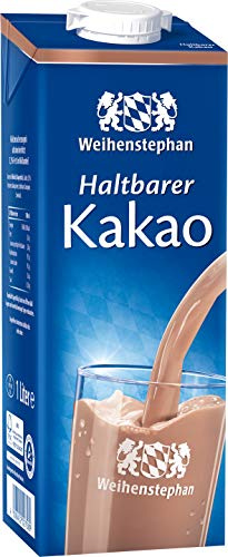 Weihenstephan Haltbarer Kakao, 12er Pack (12 x 1L)