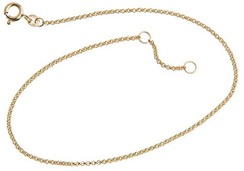 Silberketten Store Fußkette Erbse - 1,5mm Breite - Länge wählbar 23-30cm - echt 333 Gold