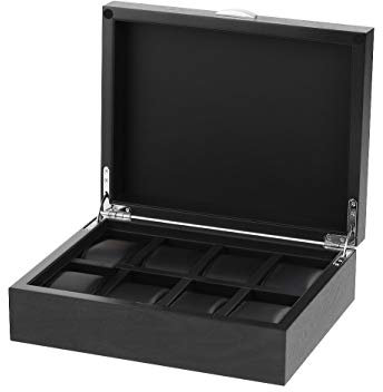 Rothenschild Uhrenbox RS-2376-8BL für 8 Uhren schwarz