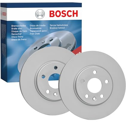 Bosch BD2624 Brake Disc Set - 276 mm - Front Axle - 1 Set of 2 Discs | Vented High-Carbon Discs - ECE-R90 Certified - Great Cooling and Noise Suppression, Advanced Corrosion protected