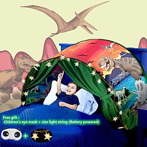 Bettzelt,Bettzelt Jungen,Bed Tents,Traumzelt,Dream Tent,Children's Tents,Kid's Fantasy,Drinnen Kinder,Dinosaurier Tents,Jungen und Mädchen Weihnachten Geburtstagsgeschenk (Dinosaurier)