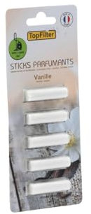 Top Filter 0820450, Sticks parfumant pour aspirateur Senteur Vanille, Blanc