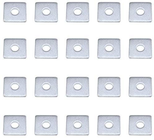 YINETTECH 20pcs Rondelle Carrée en Acier Galvanisé, Joint Carré pour L'étanchéité Mécanique, Bricolage Accessoires M12