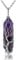 JSDDE Natural Amethyst Crystal Stone Necklace Life Tree Silver Wrapped Quartz Gemstone Pendant Necklaces Jewelry for Women Gift