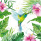 20 Servietten Kolibri im tropischen Wald | Tiere | Tischdeko 33x33cm
