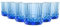 Bormioli Rocco America Lot de 6 verres à vin Bleu Dof, 37 cl