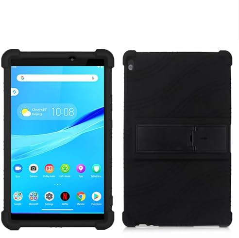 SsHhUu Custodie per Lenovo Tab M10, Leggera Custodia Protettiva per Bambini Morbido Skin Silicone Custodie Cover per Lenovo Tab M10 TB-X605F/ TB-X605L/ TB-X505F/ TB-X505L, Nero