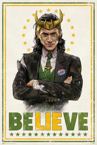 Close Up Loki Poster Believe Tom Hiddleston (61cm x 91,5cm)