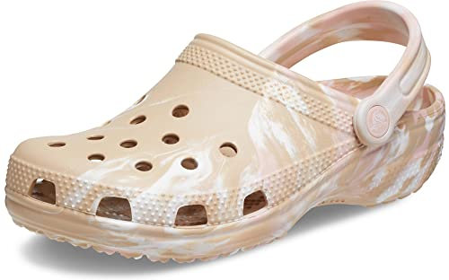 Crocs Unisex Adulto Classic Marbled Clog Sabot, Chai/Pink Rose, 45/46 EU