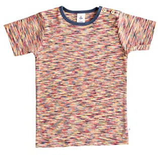 Baby Kinder Kurzarmshirt Bio-Baumwolle T-Shirt 2009 (98-104, Meer)