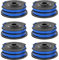 Lot de 6 Bobine de Rechange pour Greenworks G40LT, 8.3m X 1.65mm pour Tondeuse à Gazon Greenworks 40V G40LT G40LTK2 G40LTK2x