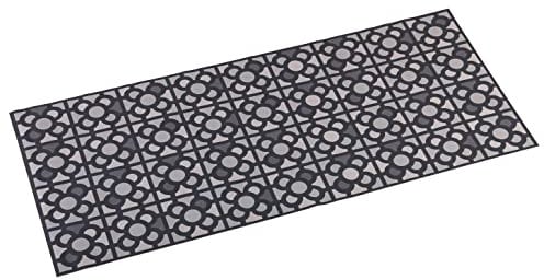 Versa Urbana Alfombra de Cocina o Baño Vinílica, Alfombrilla Antideslizante hidráulica, Medidas (Al x L x An) 2 x 50 x 120 cm, Poliéster, Color Gris y blanco