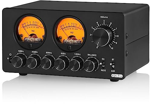 Douk Audio Mini Bluetooth 5 bande EQ equalizzatore per altoparlante/amplificatore con VU Meter (EQ5-PRO)