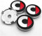 HHHX 4 Stück Radnabenkappen, für Mercedes Benz Smart Fortwo Forfour 450 451 454 453 60 mm Car Wheel Radnabenabdeckung 3D Emblem Aluminium Felgenkappen