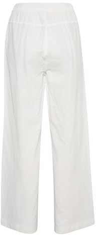 KAFFE Casual Hose KAnaya Damen Casual Hose Weites Bein Hohe Taille Damenhose 36, Chalk