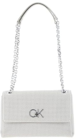 Calvin Klein Umhängetasche Schultertasche Re-Lock Ew Convertible Xbody Perforation Stoney Beige