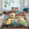 HITBOD Toy Story Woody Buzz Lightyear Bettwäsche Set,3D Animierte Charaktere Bettbezug Mit Kissenbezug 3 Teilig,Microfaser Bettwäsche Weiche Atmungsaktive Single（135x200cm）