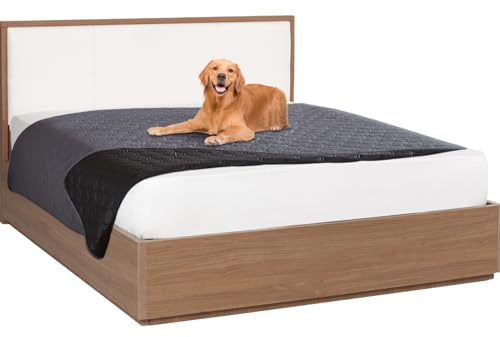 Nizirioo Manta Impermeable, 130 x 200 cm, Protectora para Sofá y Cama, para Perros y Gatos (Gris)