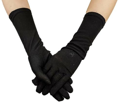 Swetopq Arabische Handschuhe Für Frauen UV Schutz Armhüllen Armärmel Hijab Handschuhe Islamische Sommer Accessoires Arabische Dekorationen Schwarze Handschuhe