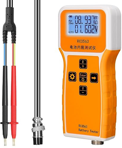 Sunydog RC3563 200Ω 100V tragbarer tragbarer Batterie-Innenwiderstand-Spannungstester 3-stelliges Display Batterietester Hochpräziser echter Vierdraht-Wechselstrom-Lithium-Blei-Säure-Lithium