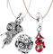 Azttior 5pac S925 Sterling Silber Charms Set für Armbänder und Halsketten, Kombinationsanhänger mit Cubic Zirkonia, Superhelden Schlüsselanhänger und Anhänger für Frauen & Männer, Ideal für Geburtstag