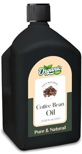 Organic Zing Coffee (Coffea) Oil | Pure & Natural Essential Oil for Skincare, Hair Care and Massage - 1000ml/33.8 fl oz