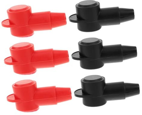 CRILSTYLEO 6st Batterieschutzhülle Batterieabdeckung Für Boot Batteriepolschutz Marine Batteriepolhülsen Positive Batterieabdeckung Batteriepolabdeckungen Marine Batteriepolschutz-kit Pvc