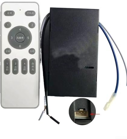 YUANGANG Receptor de luz de ventilador de techo, luces de ventilador de techo inalámbrico, kit de control remoto, transmisor receptor para sala de estar (A)