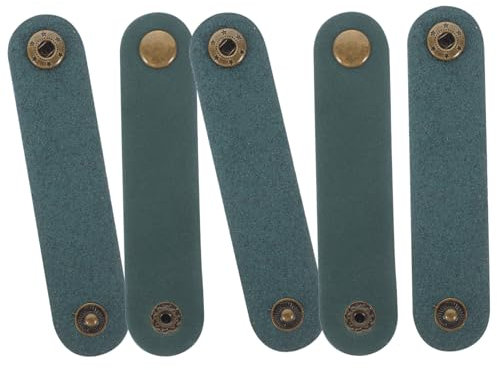 MOLUCKFU 5stücke Kabelorganizer Aus Leder Kabelwickler Für Ladekabel Wiederverwendbare Kabelbänder Tragbarer Kabelorganizer Zum Ordnen Von Kopfhörern Usb-kabeln Geeignet Für Reisen