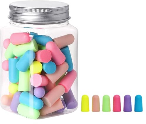 HSTWODE 30 Paare oropax，ohropax schlafen，gehörschutz，earplugs for sleeping，Ideale Lärmschutz-Ohrstöpsel für tägliche Reisen, zum Schlafen in der Nacht oder zum Lernen (Gemischte Farben, Einheitsgröße)