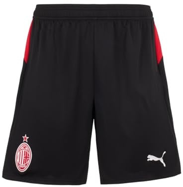 A.C. Milan - Fußballwettbewerbsshorts, Saison 2025/2026, Fußball-Shorts, Home/Home, Away/Auszug und Third/3
