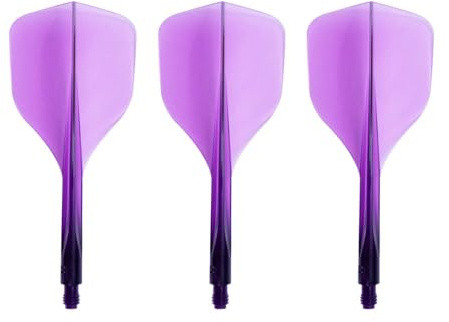 Condor AXE 120 | Small Size | Dart Flights | Multiple Sizes | Multiple Colours (Clear Purple, Short)